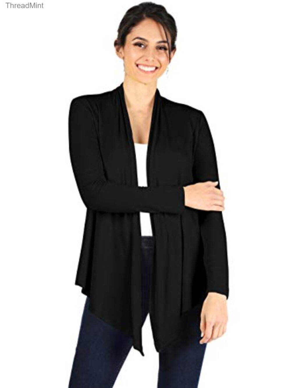 Lightweight Long Sleeve Open Front Cardigan